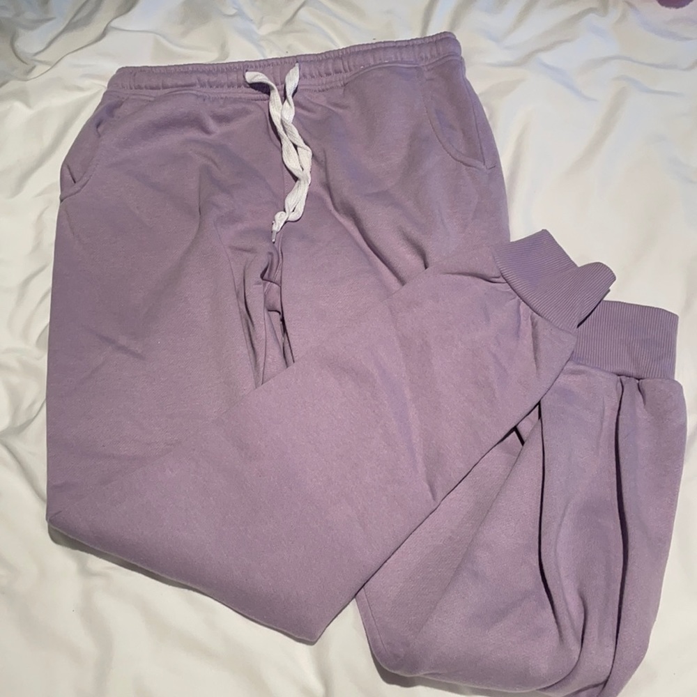 purple sweatpants